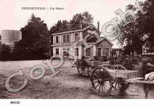 Ville de VENDEUVRESURBARSE, carte postale ancienne