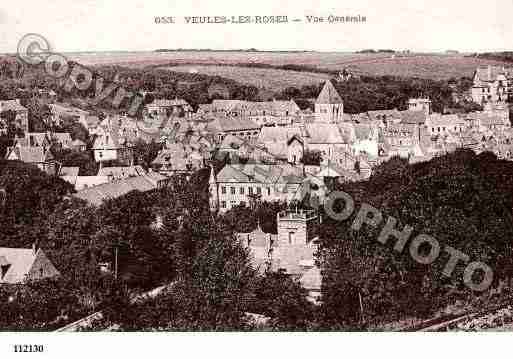 Ville de VEULESLESROSES, carte postale ancienne