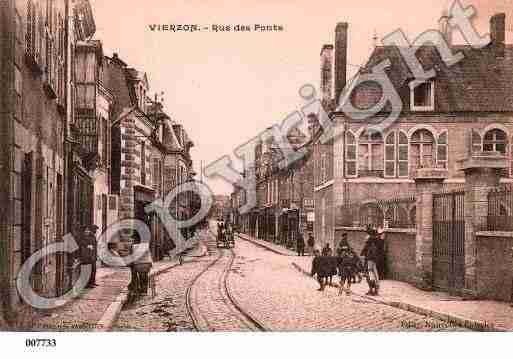 Ville de VIERZON, carte postale ancienne