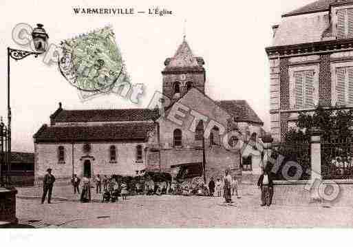 Ville de WARMERIVILLE, carte postale ancienne