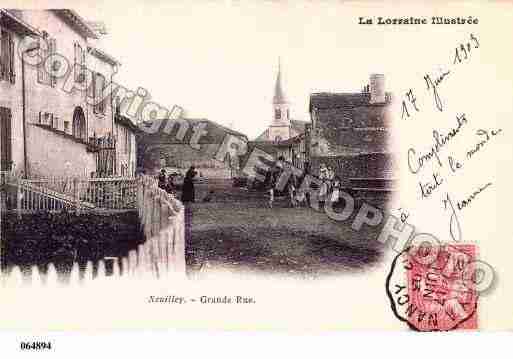 Ville de XEUILLEY, carte postale ancienne