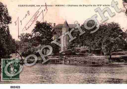 Ville de ABZAC, carte postale ancienne