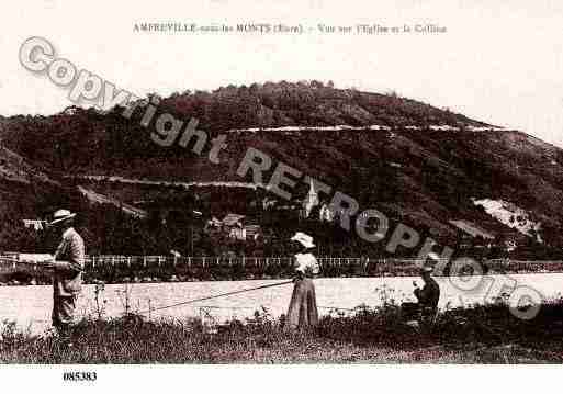 Ville de AMFREVILLESOUSLESMONTS, carte postale ancienne