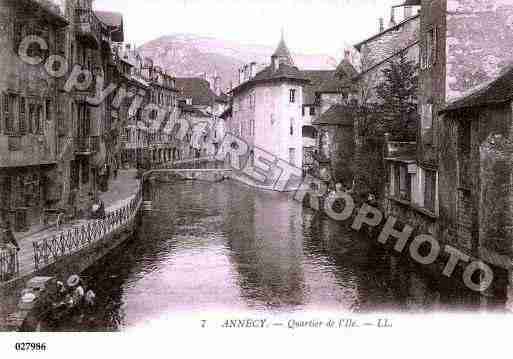 Ville de ANNECY, carte postale ancienne