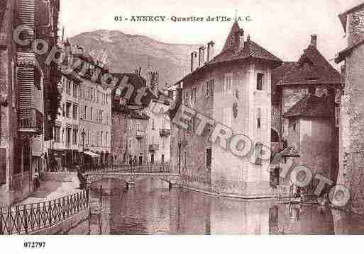 Ville de ANNECY, carte postale ancienne