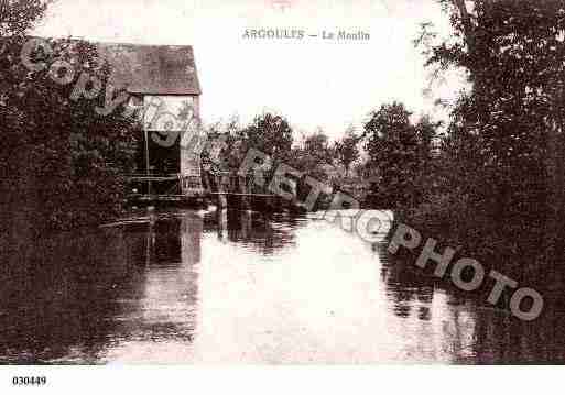 Ville de ARGOULES, carte postale ancienne