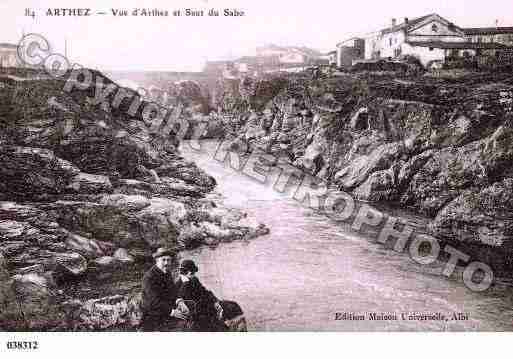 Ville de ARTHES, carte postale ancienne