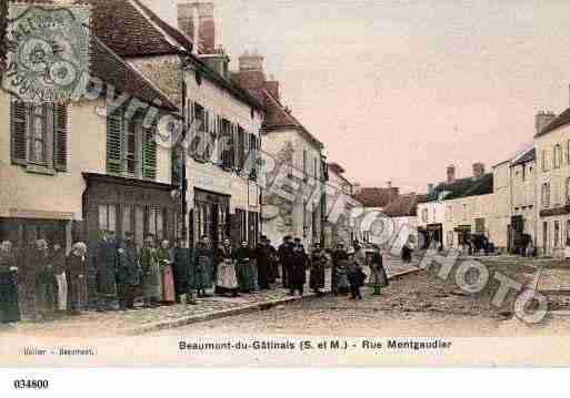 Ville de BEAUMONTDUGATINAIS, carte postale ancienne