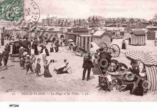 Ville de BERCK, carte postale ancienne