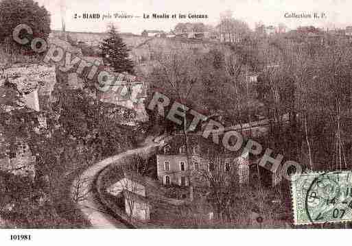 Ville de BIARD, carte postale ancienne