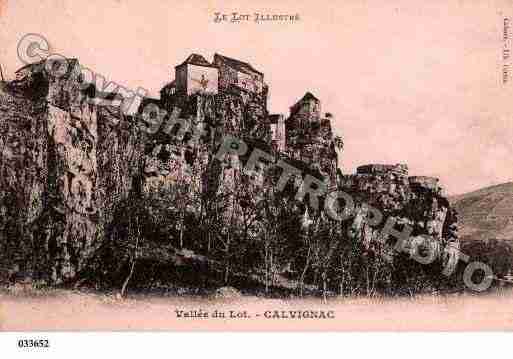 Ville de CALVIGNAC, carte postale ancienne