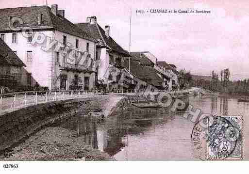 Ville de CHANAZ, carte postale ancienne