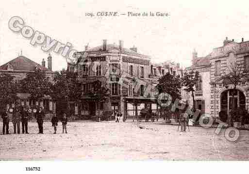 Ville de COSNESURLOIRE, carte postale ancienne