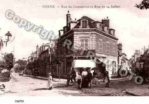 Ville de COSNESURLOIRE, carte postale ancienne