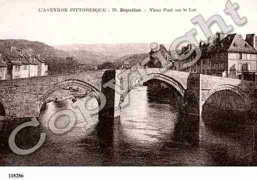 Ville de ESPALION, carte postale ancienne