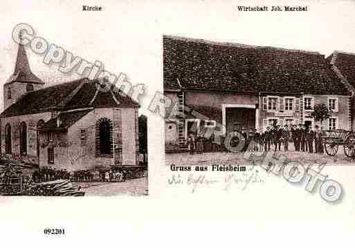 Ville de FLEISHEIM, carte postale ancienne