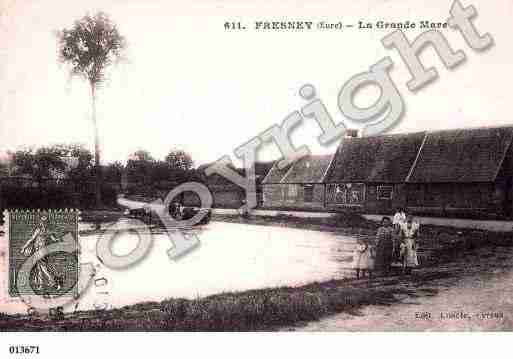 Ville de FRESNEY, carte postale ancienne