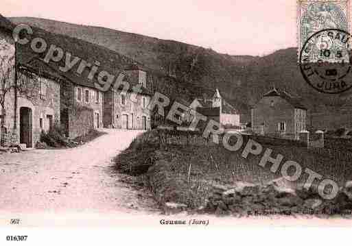 Ville de GRUSSE, carte postale ancienne