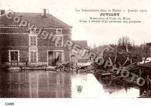 Ville de JUVIGNY, carte postale ancienne