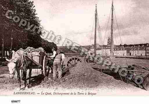 Ville de LANDERNEAU, carte postale ancienne