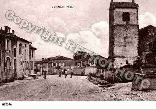 Ville de LEMONCOURT, carte postale ancienne