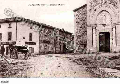 Ville de MARCENOD, carte postale ancienne