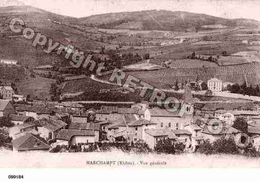 Ville de MARCHAMPT, carte postale ancienne