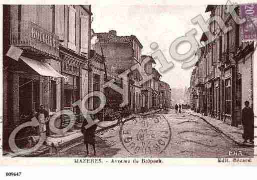 Ville de MAZERES, carte postale ancienne