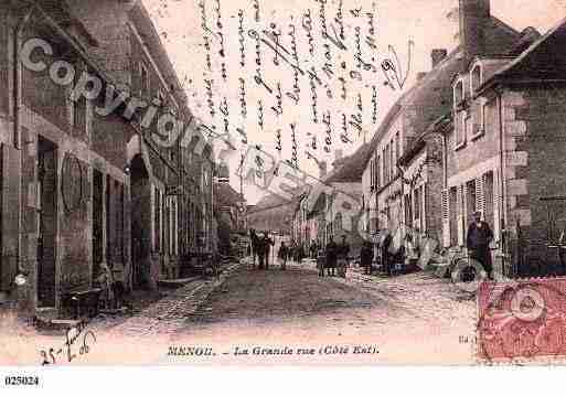 Ville de MENOU, carte postale ancienne