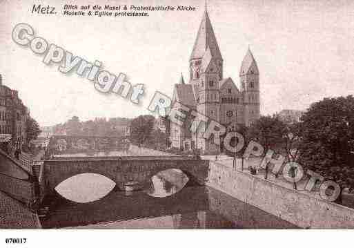 Ville de METZ, carte postale ancienne