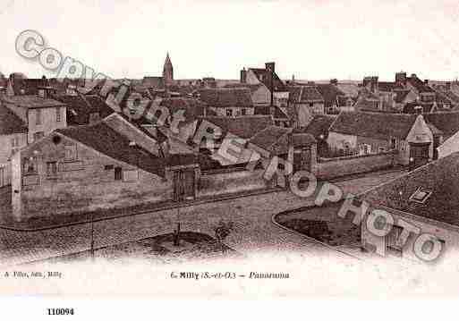 Ville de MILLYLAFORET, carte postale ancienne