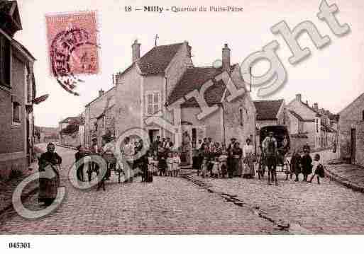 Ville de MILLYLAFORET, carte postale ancienne