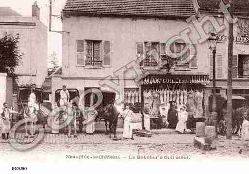 Ville de NEAUPHLELECHATEAU, carte postale ancienne