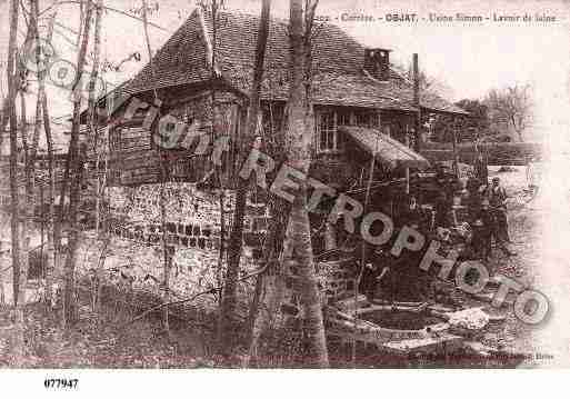 Ville de OBJAT, carte postale ancienne