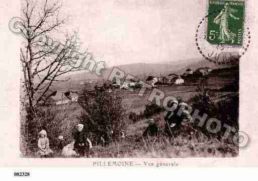 Ville de PILLEMOINE, carte postale ancienne