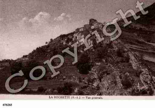 Ville de ROCHETTE(LA), carte postale ancienne