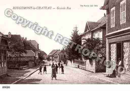 Ville de ROUGEMONTLECHATEAU, carte postale ancienne