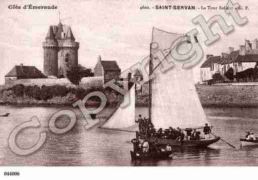 Ville de SAINTSERVAN, carte postale ancienne