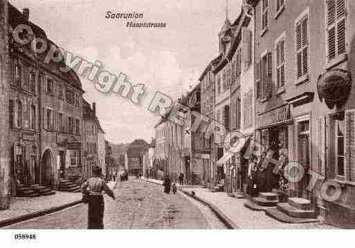 Ville de SARREUNION, carte postale ancienne