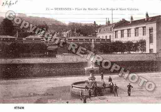 Ville de SURESNES, carte postale ancienne