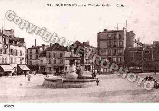 Ville de SURESNES, carte postale ancienne