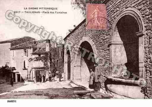 Ville de TAULIGNAN, carte postale ancienne