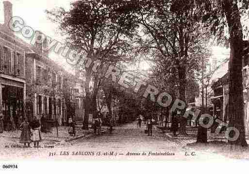 Ville de VENEUXLESSABLONS, carte postale ancienne