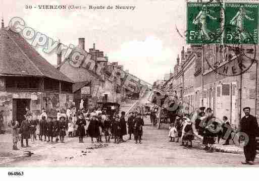 Ville de VIERZON, carte postale ancienne