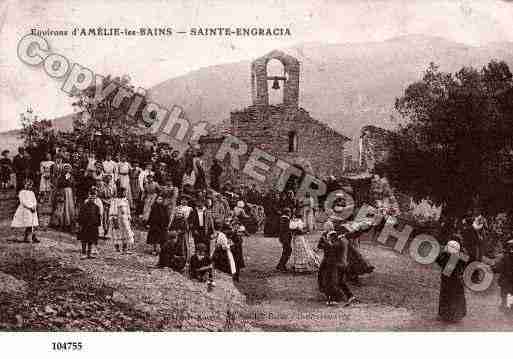 Ville de AMELIELESBAINSPALALDA, carte postale ancienne