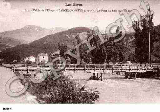 Ville de BARCELONNETTE, carte postale ancienne