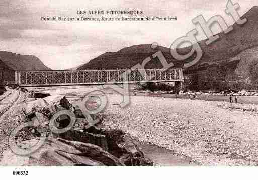 Ville de BARCELONNETTE, carte postale ancienne