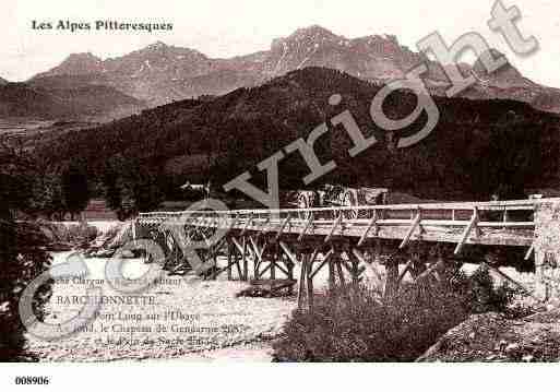 Ville de BARCELONNETTE, carte postale ancienne