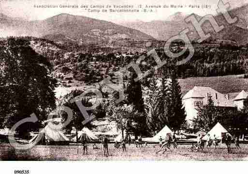 Ville de BARCELONNETTE, carte postale ancienne