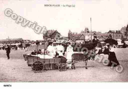 Ville de BERCK, carte postale ancienne